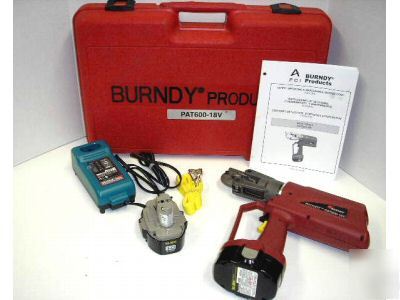 New burndy PAT600 battery power hydraulic crimper kit l 