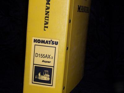 Original komatsu W155AX-3 super service manual