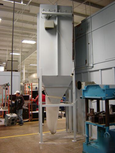 Automatic pulse down dust collector w/ silencer