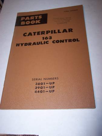 Caterpillar parts book 163 hydraulic controls