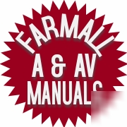 Farmall a & av 1939-47 owners manual's & parts catalog