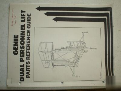 Genie dual personnel lift parts manual DPL12/18/24/30/3
