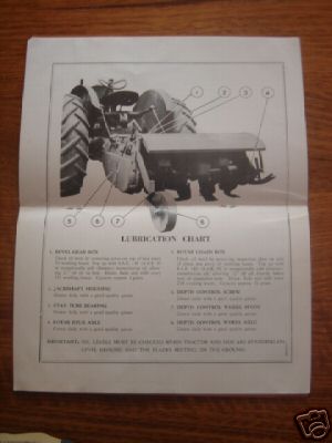 Howard rotary hoe instruction / parts book ( fordson )