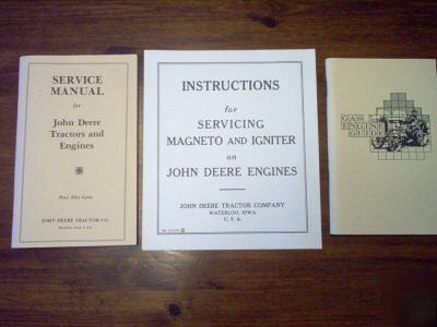 Service manuals jd tractor & engines, magnetos, more 