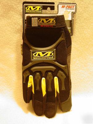 (1 pr.) mechanix wear black m-pack gloves size( large)
