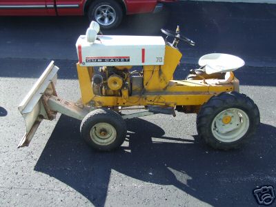 1965 cub cadet tractor w/snowplow and mower 