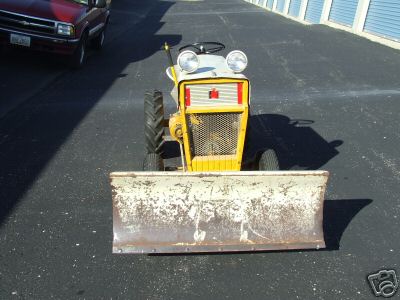 1965 cub cadet tractor w/snowplow and mower 