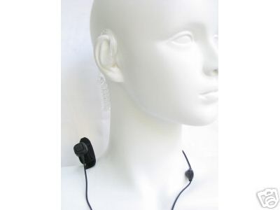 Acoustic tube earphone w/separate ptt for icom/standard