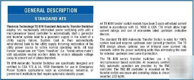 Automatic transfer switch ats generator utility 250A/3P