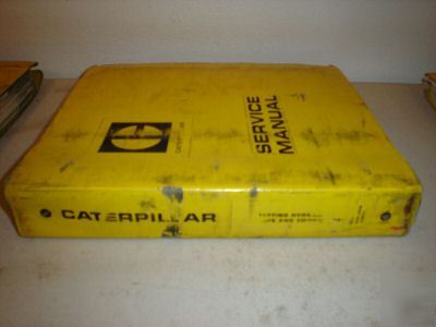 Caterpillar hydraulic systems/controls service manual