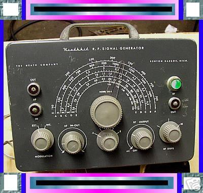 Heathkit vintage radio tube signal generator sg-8