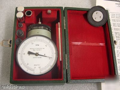 Herman sticht 303 portable hand tachometer rpm gage wow