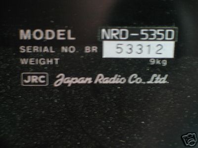 Jrc nrd-535D hf receiver