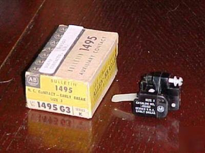 New allen bradley auxiliary contact size 3 ~ in box~