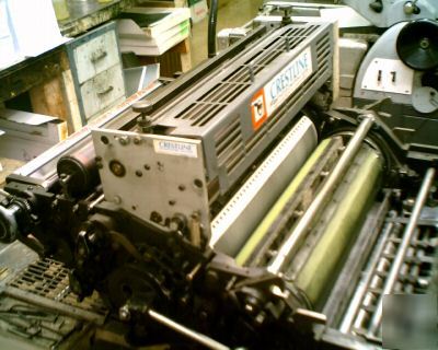 Offset printing press, hamada 775 cd/ 2 color