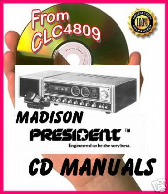 Uniden president madison cb radio cd manual + mic diag