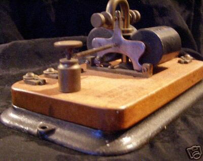 Western un. tel.co. morse relay sounder, 150 ohms,1800S