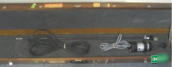 Expanded optics borescope w/wooden case + extra lamps
