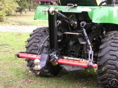 Tractor draw bar stabilizer for 3PT hitch