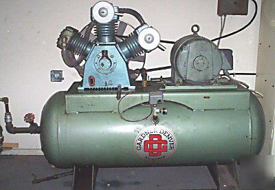 15 hp industrial air compressor 120 gallon mill cnc lot