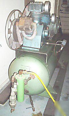 15 hp industrial air compressor 120 gallon mill cnc lot