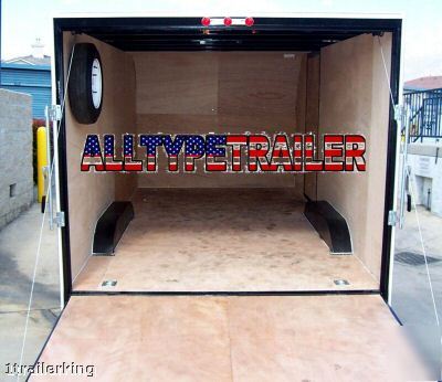 2007 enclosed motorcycle atv toy hauler utility trailer