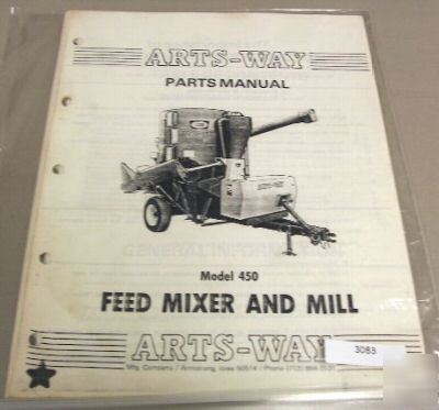 Arts way 450 feed mixer mill parts manual catalog