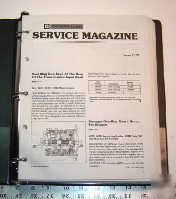 Caterpillar - 1978 service magazines 