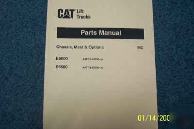 Caterpillar forklift truck parts manual E6000 - E6500
