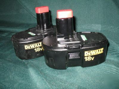 Dewalt W9099 18 volt 2.2AH nicd xr batteries