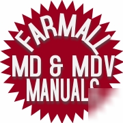 Farmall md & mdv owner's manual's & part's catalog ihc