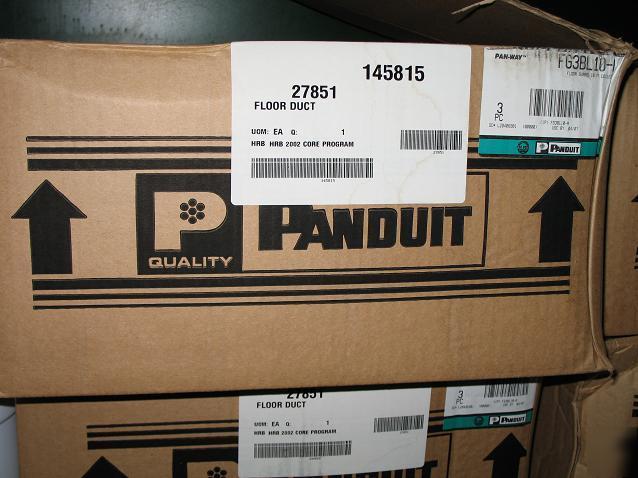 New case of panduit floor duct 30' coiled black rubber