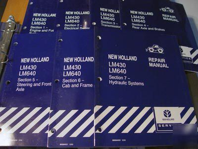 New holland LM430 LM640 telehandler oem service manual