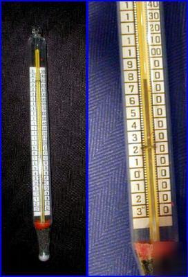 Vintage floating dairy milk cooling mercury thermometer