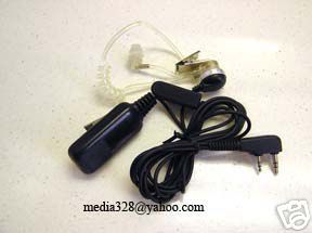 Acoustic tube earpiece ptt mic kenwood tk th series