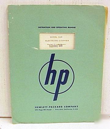 Agilent hp 522B elec. counter instr/oper. manual