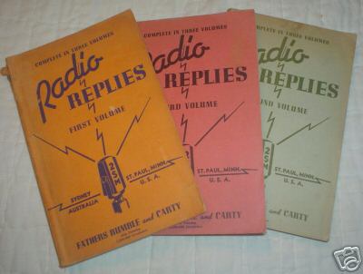 Complete in 3 volumes radio replies bible 1938