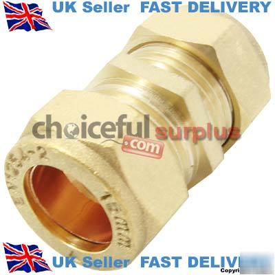 Compression fitting straight connector 15MM pack of 5
