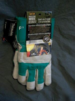 Gator protection reinforced green ultimate work gloves