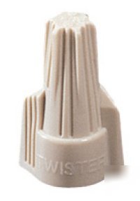 Ideal tan twister wire connectors box 100PCS-10394