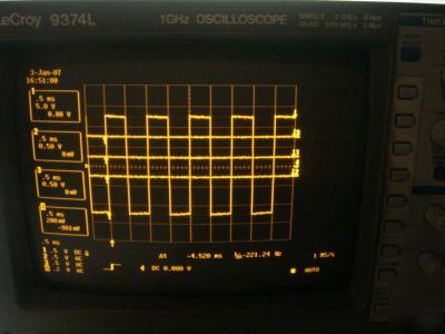 Lecroy 9374L oscilloscope, 1GHZ, 4 channel