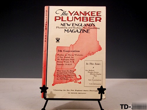 New 1934 yankee plumber magazine england