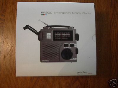 New eton FR200 emergency crank radio- in box-am-fm-sw
