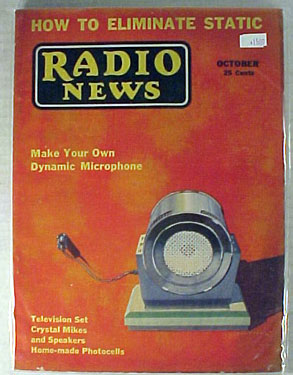 New oct 1932 radio s mag- television set/microphones