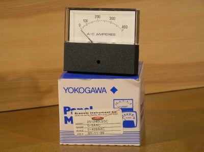 Yokogawa panel meter 0 - 400 amps ac 251240LSSC ( )