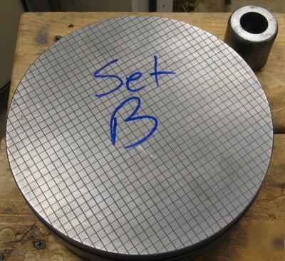 (3) lapping plates fine, medium, coarse machinist tool