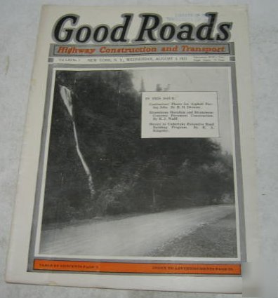 Good roads 1921 magazine vol. 61, no. 5