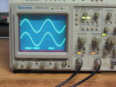 Tektronix 2465A dvm 350MHZ 4 channels oscilloscope