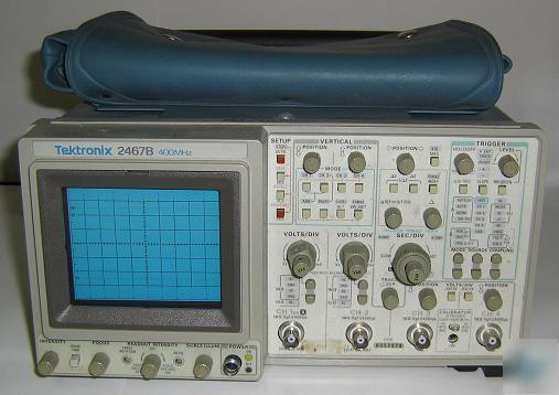 Tektronix 2467B 400MHZ. 4-channel oscilloscope