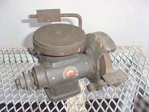 Vintage clausing lap/lapping/grinding wheel combination